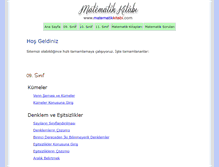 Tablet Screenshot of matematikkitabi.com